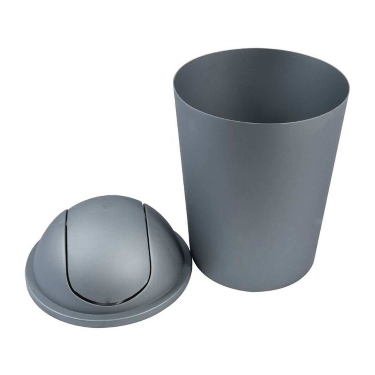 Poubelle à bascule AKO 5,5L Argent MSV