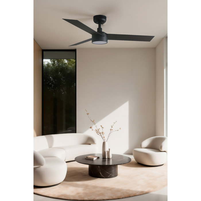 CRUISER S LED Ventilateur de plafond noir TUYA