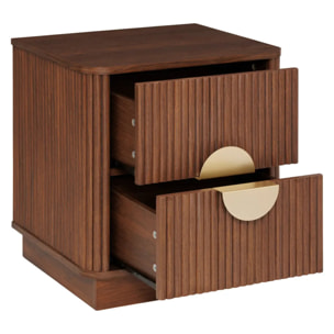 Table de chevet Wany marron 45x40cm