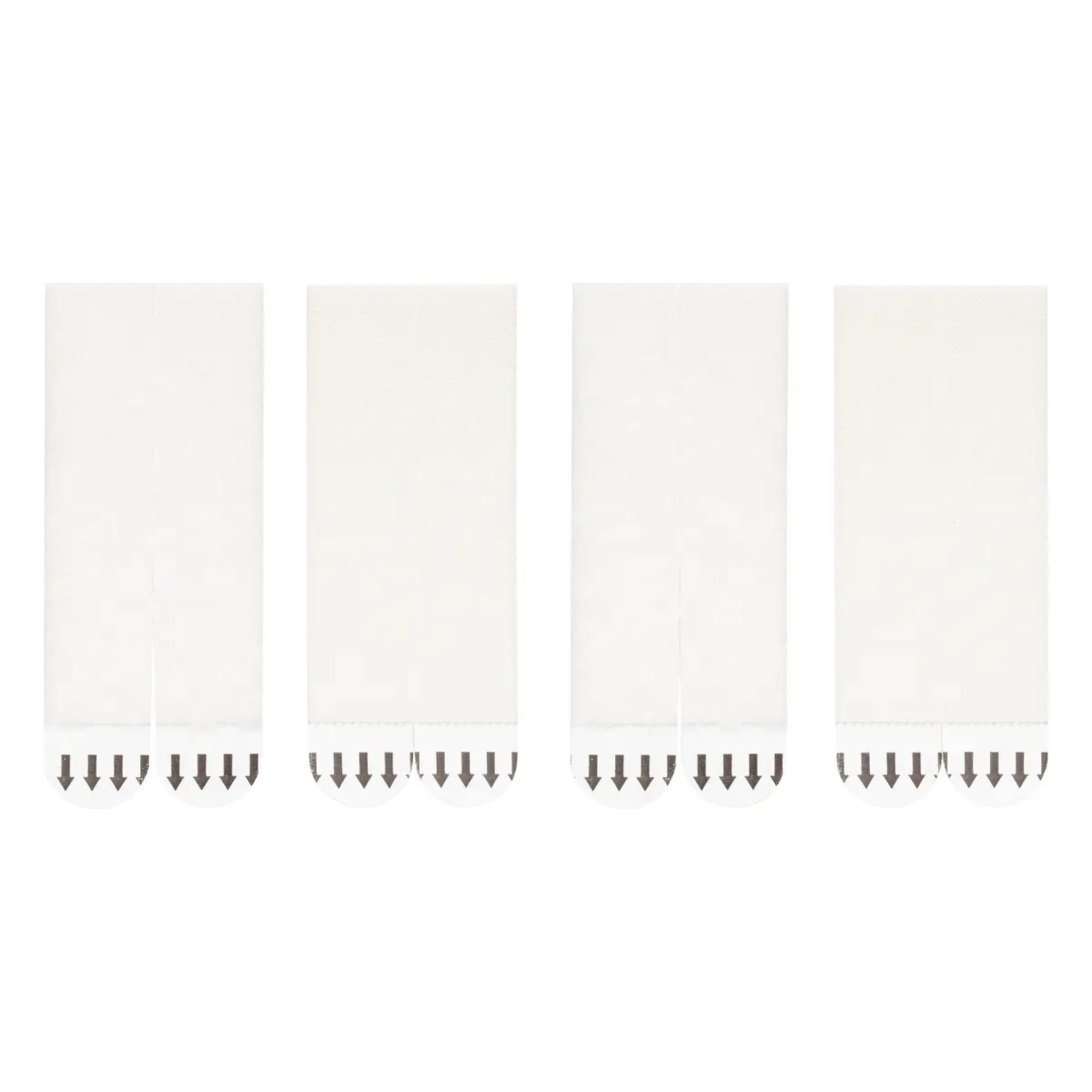 8 bandes de fixation murale sans perçage blanc 9,3x1,9cm