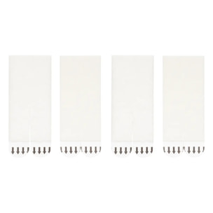 8 bandes de fixation murale sans perçage blanc 9,3x1,9cm