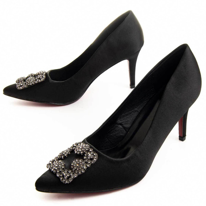 Zapatos de Tacón - Negro - Altura: 8 cm