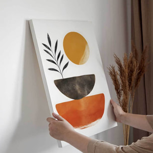 Tableau végétal géométrique moderne Toile imprimée