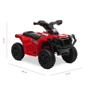 Quad de bateria RED S-QUAD vehículo eléctrico infantil 6V 3 años