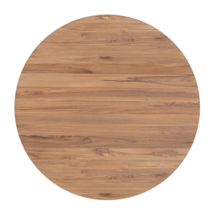 Table basse ronde en bois de teck recyclé D80 cm - Bana
