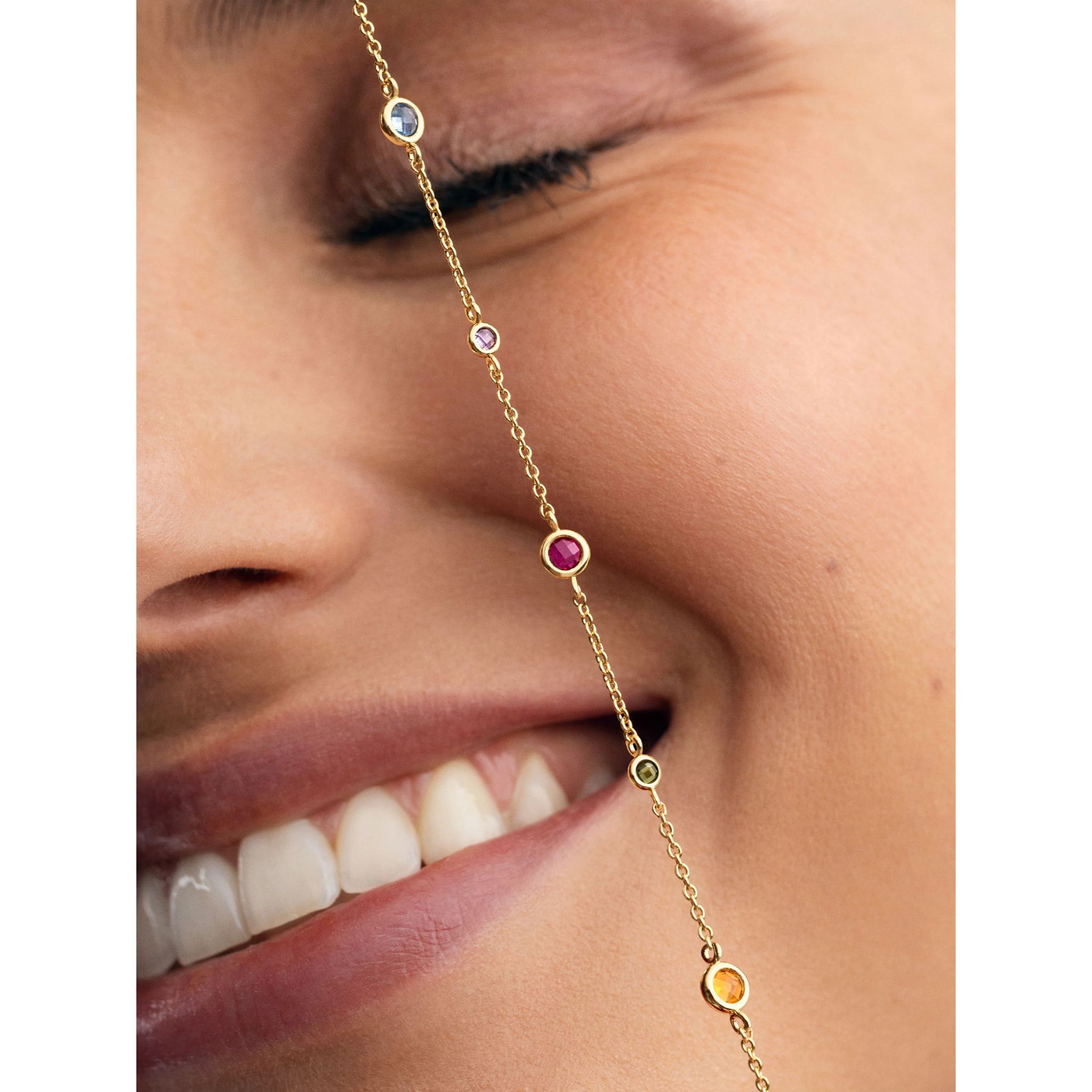 Bracciale New Orbit Multicolor Placcato Oro