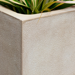 Set de 2 pots rectangulaire en terre d'argile  LAGOS