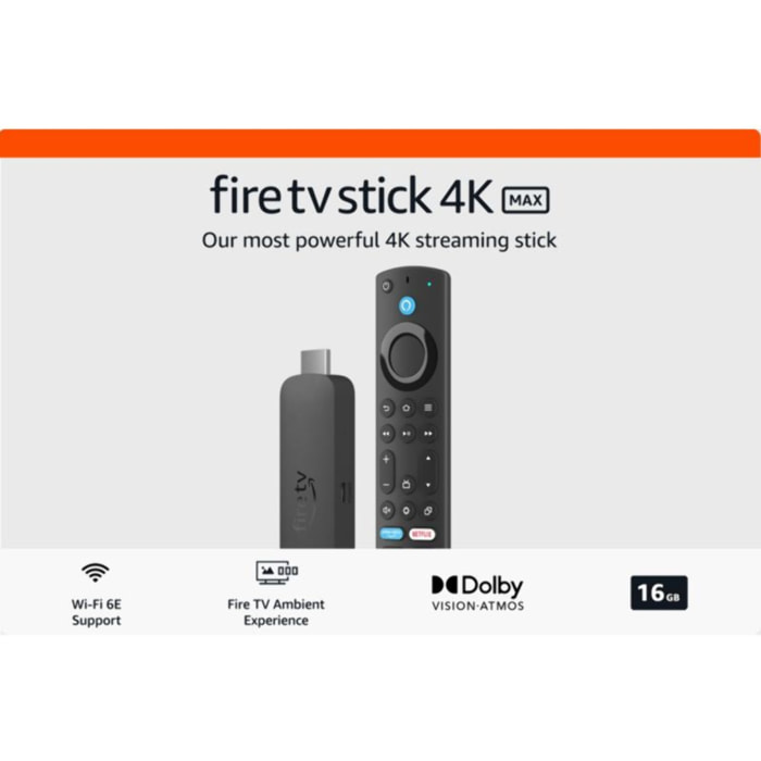 Passerelle multimédia AMAZON Fire TV Stick 4K max 2024