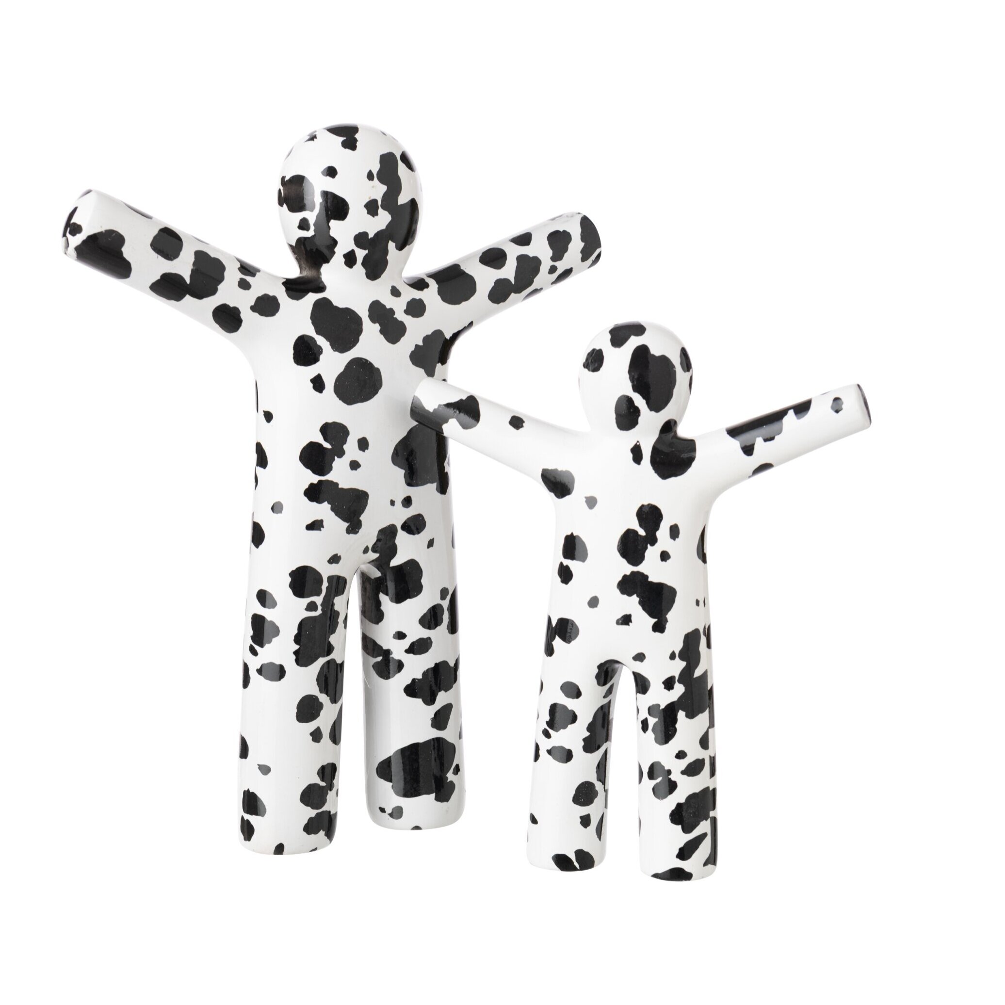 J-Line P’tit Maurice dalmatien - polyrésine - blanc/noir - large