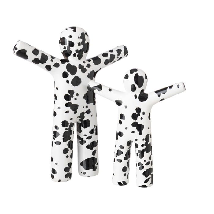 J-Line P’tit Maurice dalmatien - polyrésine - blanc/noir - large