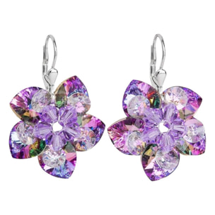 Pendientes Loto adornado con cristales de Swarovski