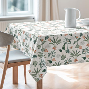 Nappe imprimée anti-tâches HAWAII VERT