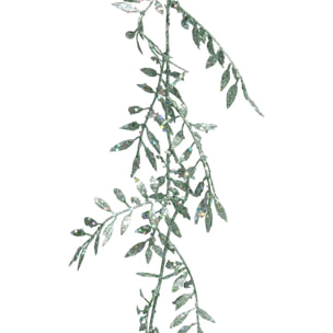 Guirlande feuilles 1,80 m plastique vert