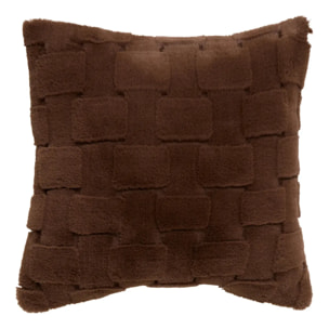 Coussin Nalia carré 45x45cm marron