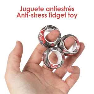 Magnetic Fidget Rings, anelli magnetici dal design esclusivo. Giocattolo antistress, ansia, concentrazione.