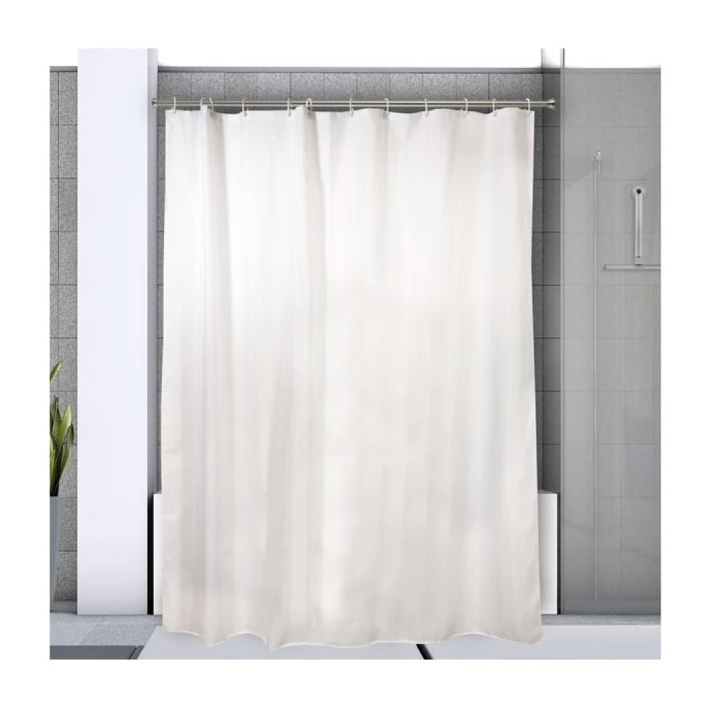 Spirella Barre tringle pour rideau de douche ou baignoire extensible sans perçage en Alu MAGIC 125-220cm Finition Brillante