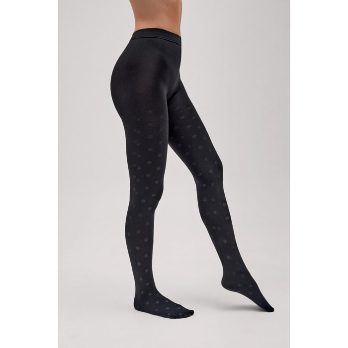Collant termico con stampa a pois 140 denari