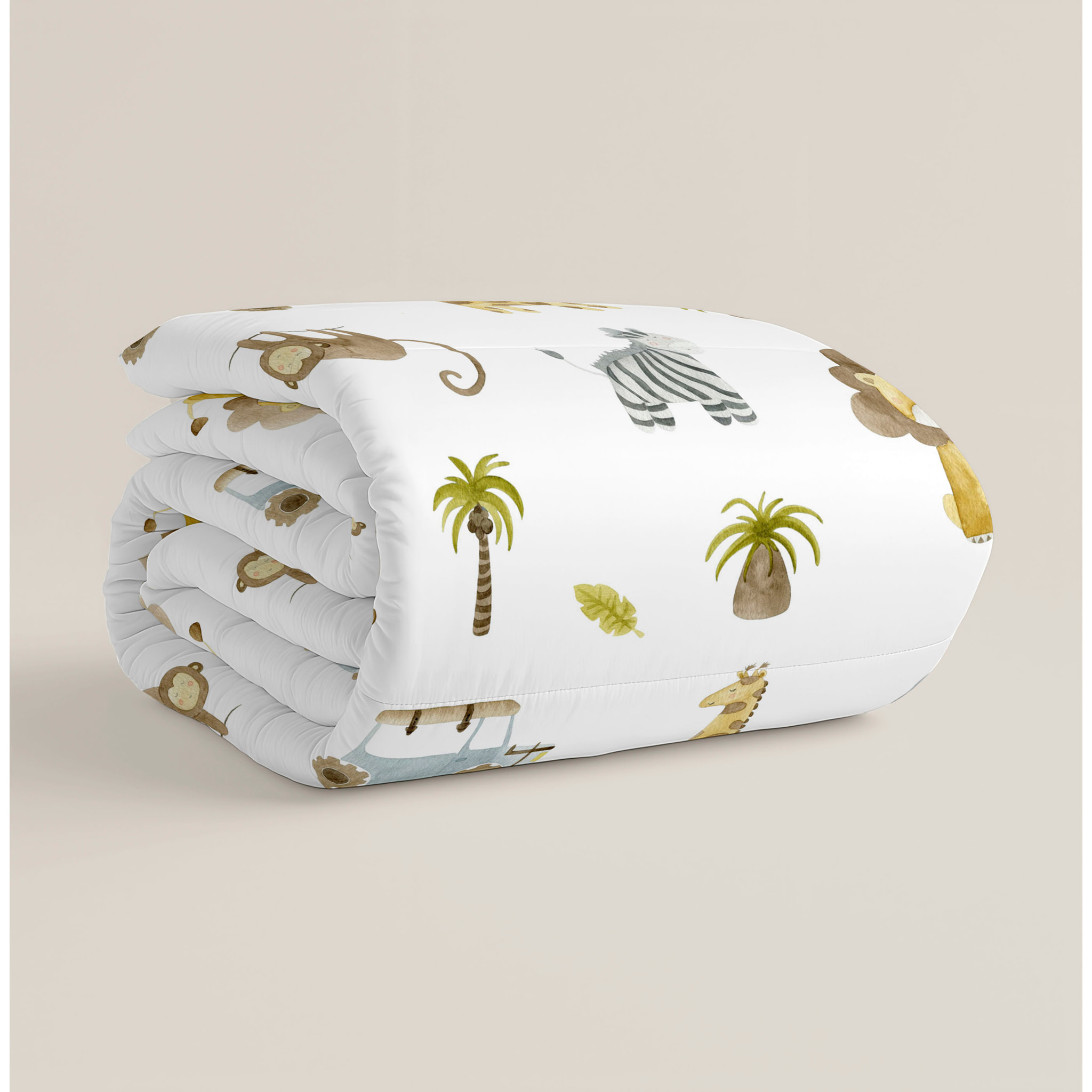 Cool Kids - Edredón Nórdico Estampado - Infantil - 100% Algodón - 200 gr/m² con Tacto Pluma - Serengeti