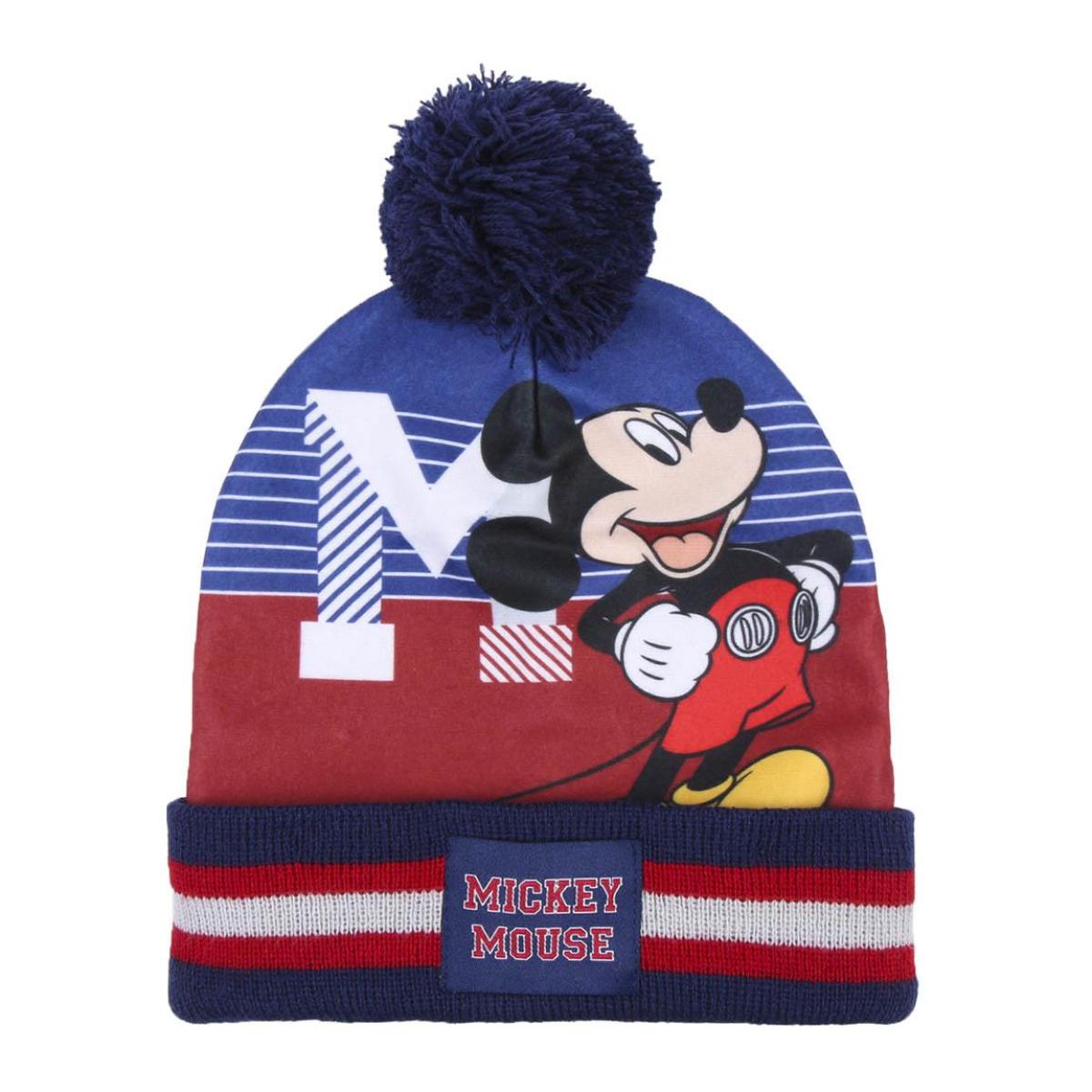 Set berretto con pon pon e guanti Mickey Mouse Lui Disney Multicolor