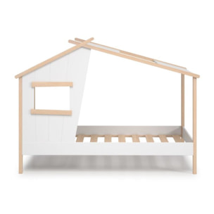 Cama cabaña Hutbed Blanco - Oak Soft