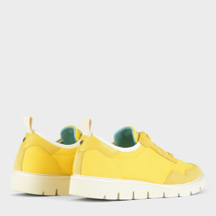 SLIP ON HOMBRE P05 DE MESH Y ANTE AMARILLO