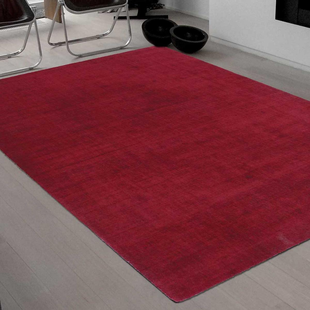 Tapis salon et chambre fait main motif uni DUDU
