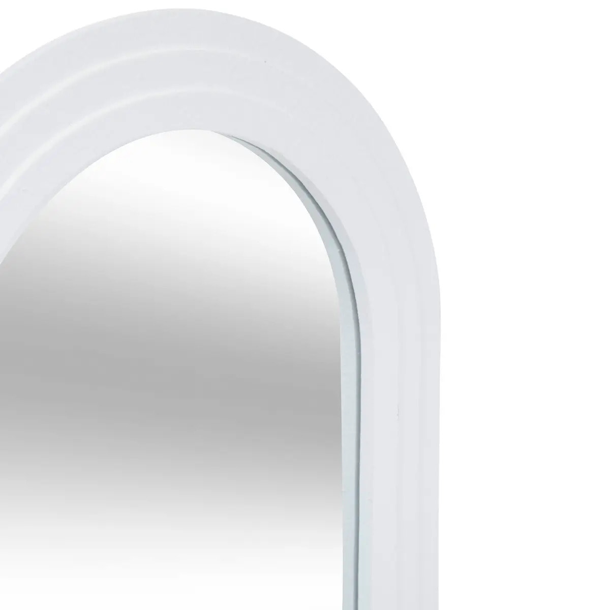 Miroir "Emily" en bois H55cm blanc