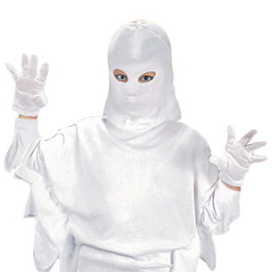 Travestimento Costume Halloween Fantasma Bianco Bambino Unisex