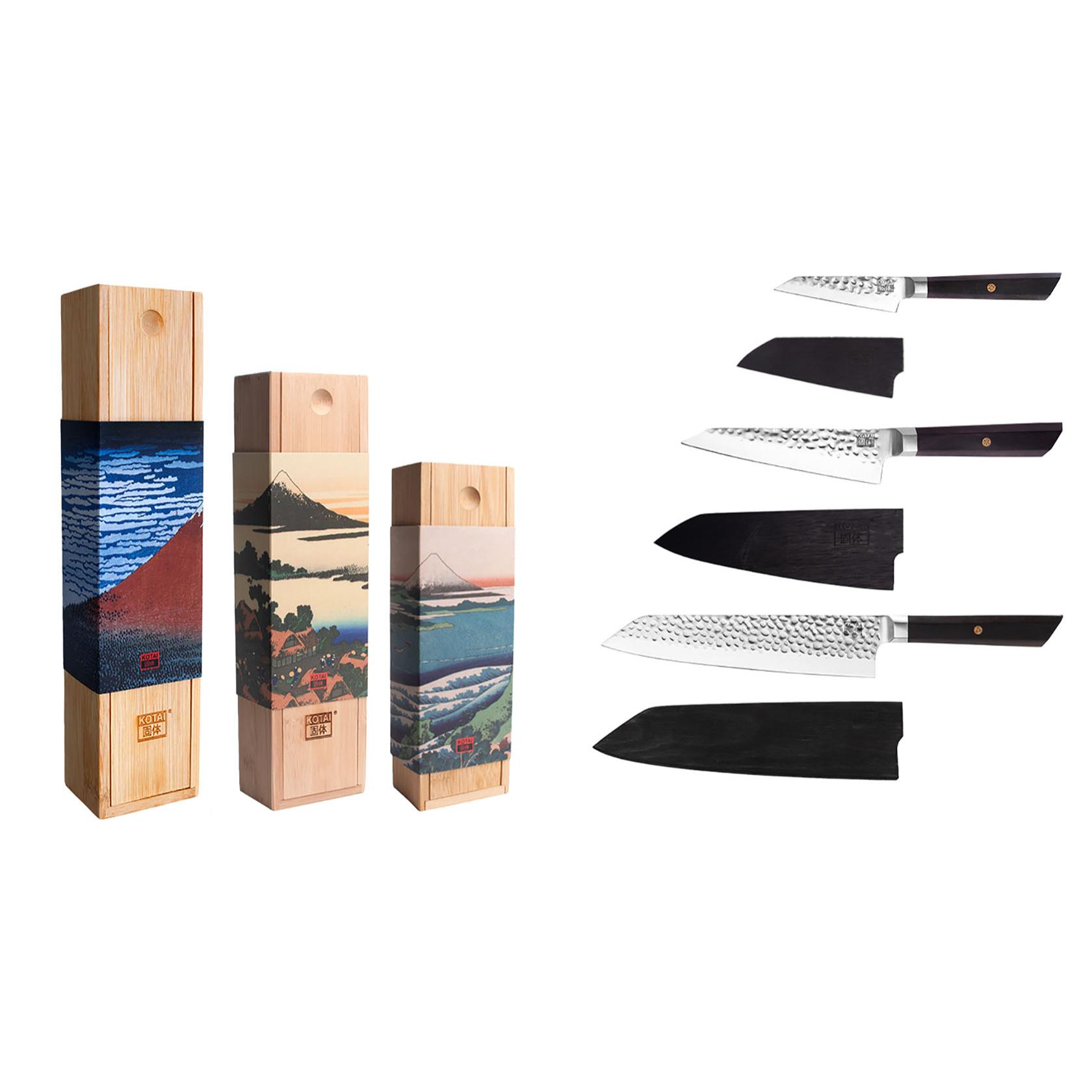 Set essenziali di coltelli (3 coltelli) - Collezione Bunka