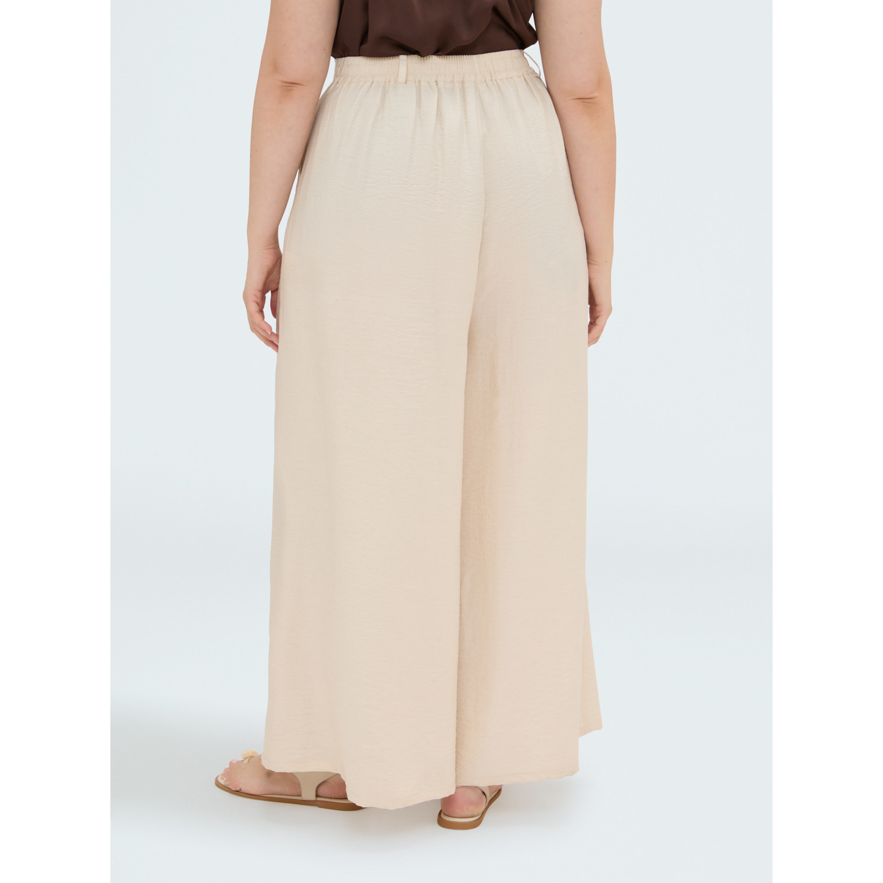 Fiorella Rubino - Pantaloni palazzo con pince - Beige