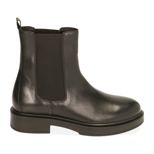 Botines Chelsea de cuero negro