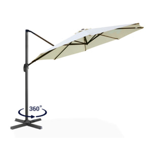 Parasol Sombra 360° rond Ø3m + housse