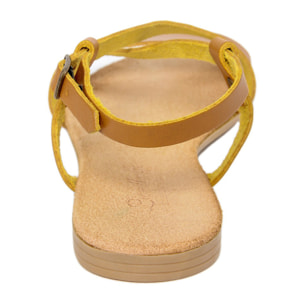 Sandalo flat Lionellaeffe ECCELLENZA TOSCANA Giallo