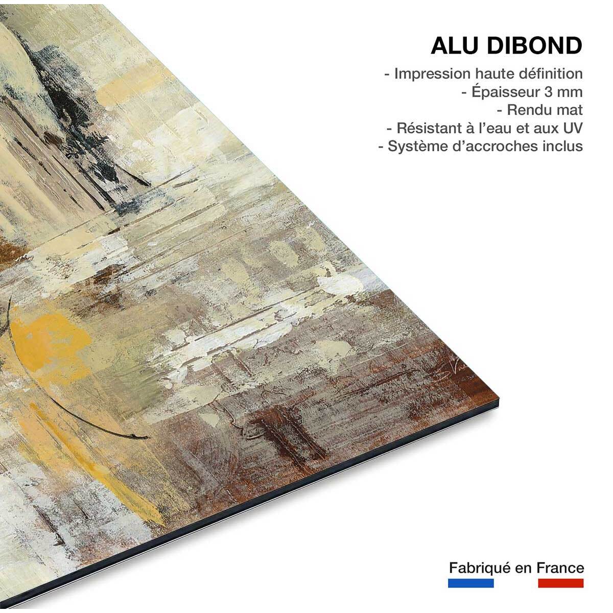 Tableau Lueur couleur crème Tableau alu Dibond