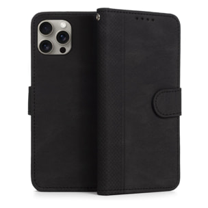 Custodia in similpelle antiurto stile libro per iPhone 12 / 12 Pro Portacarte interno, cinturino da polso removibile.