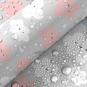 Rouleau revêtement adhésif vinyle au mètre - Sticker lavable Cuisine Meuble Armoire Porte - NUAGES ET CIEL ÉTOILÉ