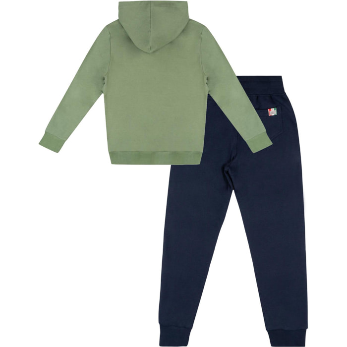 Chándal infantil de invierno 'Vintage' con capucha y cremallera