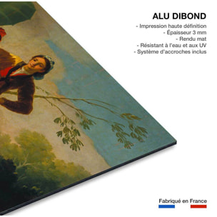 Tableau célèbre Le Parasol de Francisco José de Goya Tableau alu Dibond