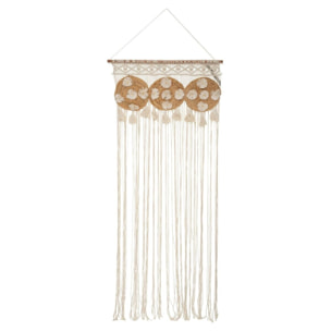 Cortina de hilo de yute macramé 90 x 200