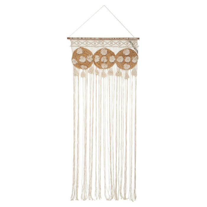 Cortina de hilo de yute macramé 90 x 200