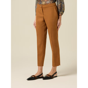 Oltre - Pantaloni regular in fustagno - Beige