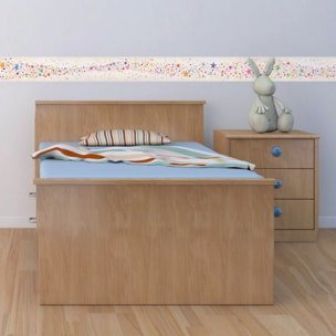 Stickers Muraux décoration adhésifs frise d'étoiles multicolores