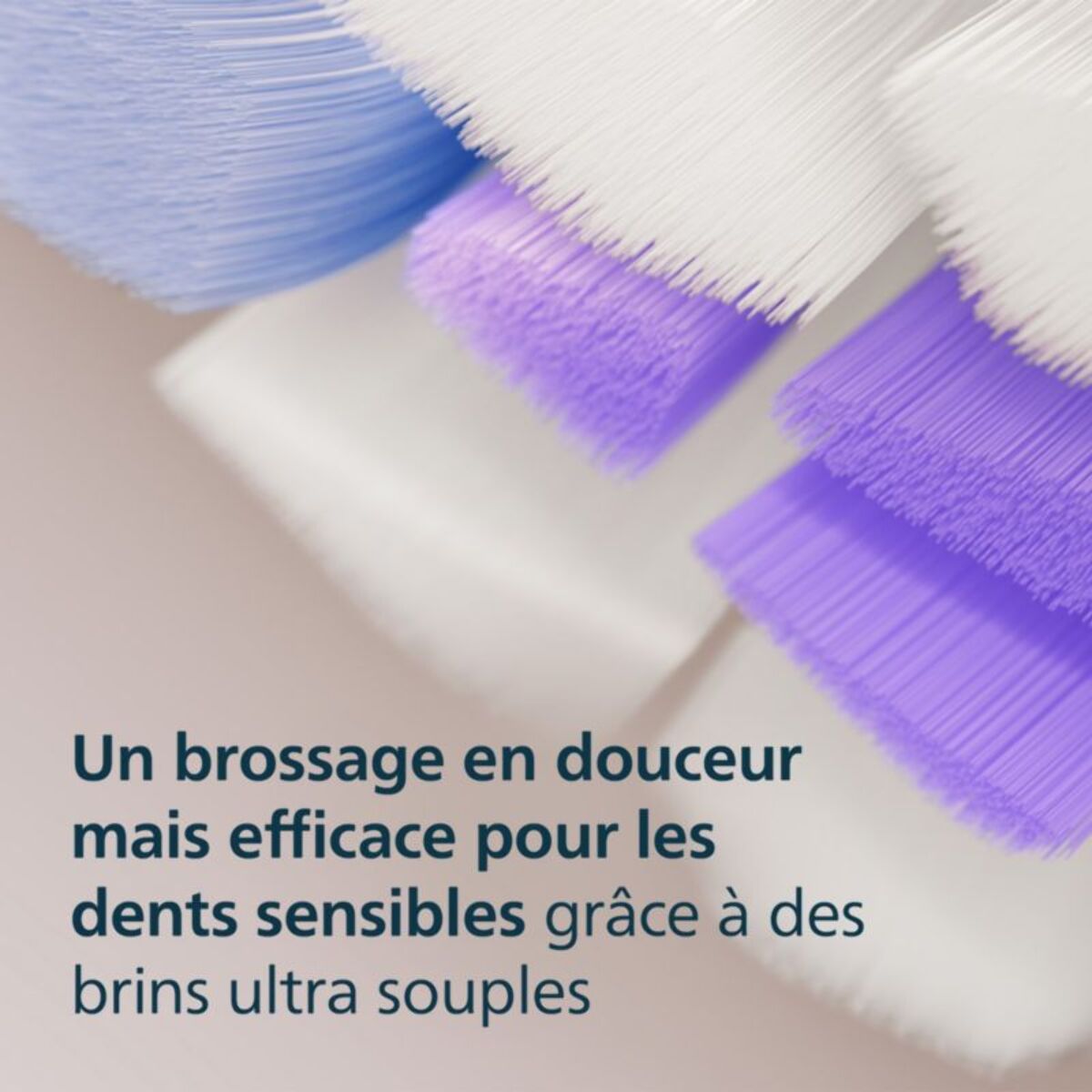 Brossette dentaire PHILIPS Sonicare lot de 4 - HX6054/87 white Sensitive S