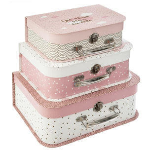 Conjunto de 3 maletitas infantiles/l. 29,5 x d. 22,1 x h. 10,6 cm