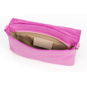 Andorno borsa a tracolla donna. Pelle autentica finitura Dollaro