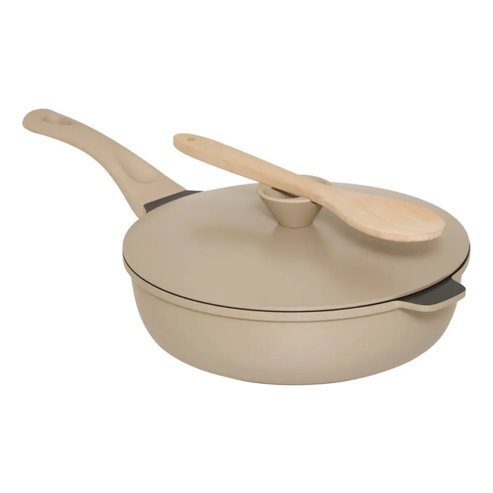 Sauteuse Aluro aluminium beige D28cm