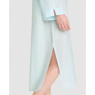 Vestido Liso con Abertura