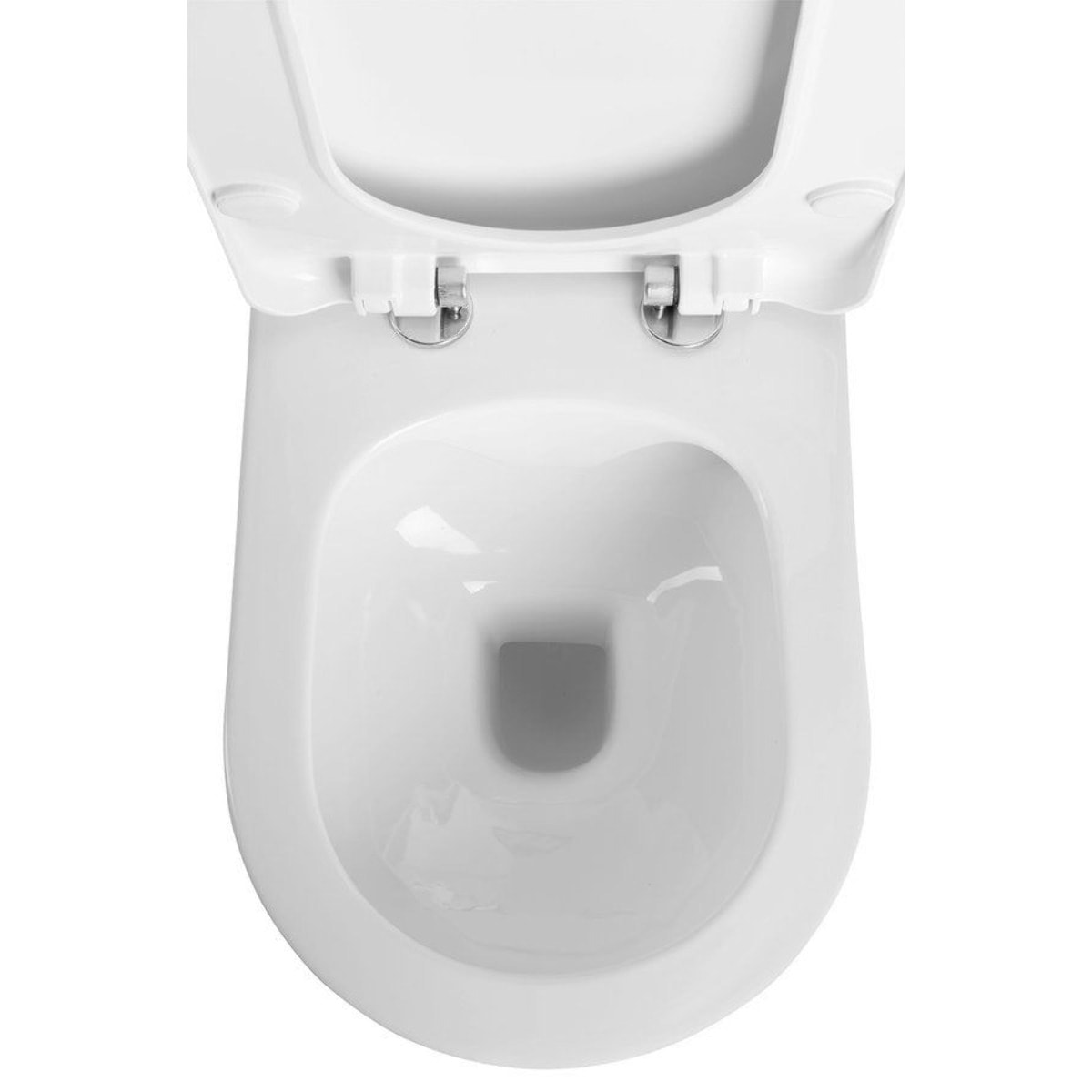Pack WC Bati-support Geberit Duofix + WC sans bride Lucco Avva + Abattant softclose + Plaque blanche (AvvaGeb3)