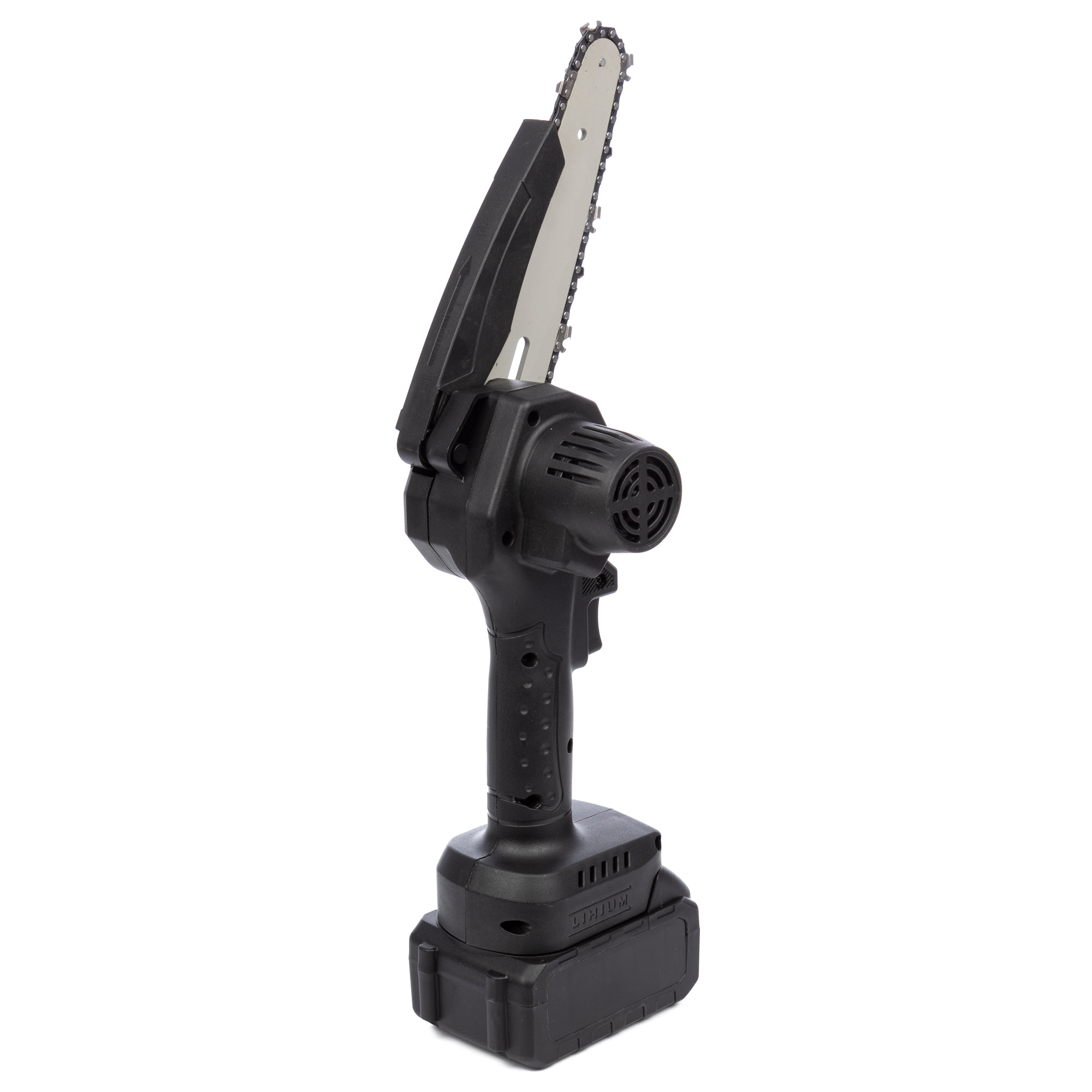 Motosega da 6 pollici, motore a spazzole, 20000 RPM, 180W e batteria da 13000mAh.