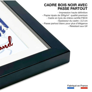 Affiche Voyage en Suisse Affiche sous cadre noir